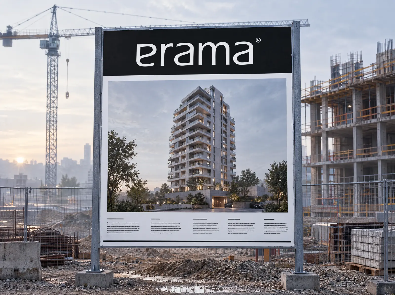 An Erama site board in New Cairo
